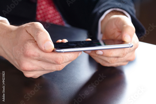 businessman with mobile phone