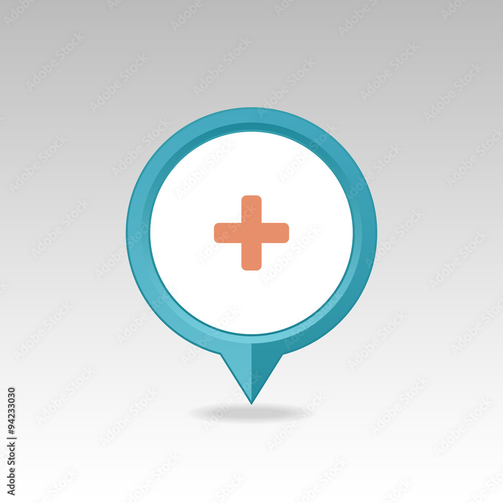 Plus, Hospital ,Pharmacy, Clinic pin map icon. Plus, Hospital ,Pharmacy, Clinic pin map icon.