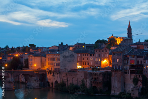 Wallpaper Mural View of the Albi, France at night Torontodigital.ca