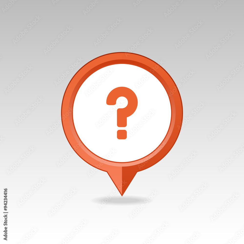 Question mark pin map icon. Map pointer, markers. Question mark pin map icon. Map pointer, markers.