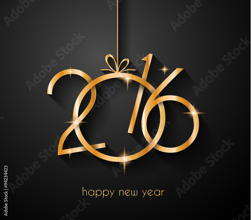 2016 Happy New Year Background for your Greetings Card.