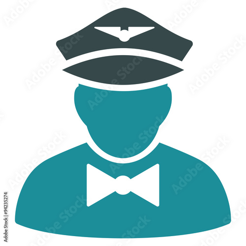 Airline Steward Flat Icon