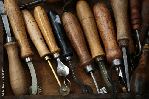 Set of old hand tools
