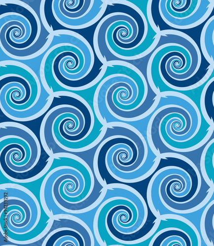 Abstract swirls seamless pattern
