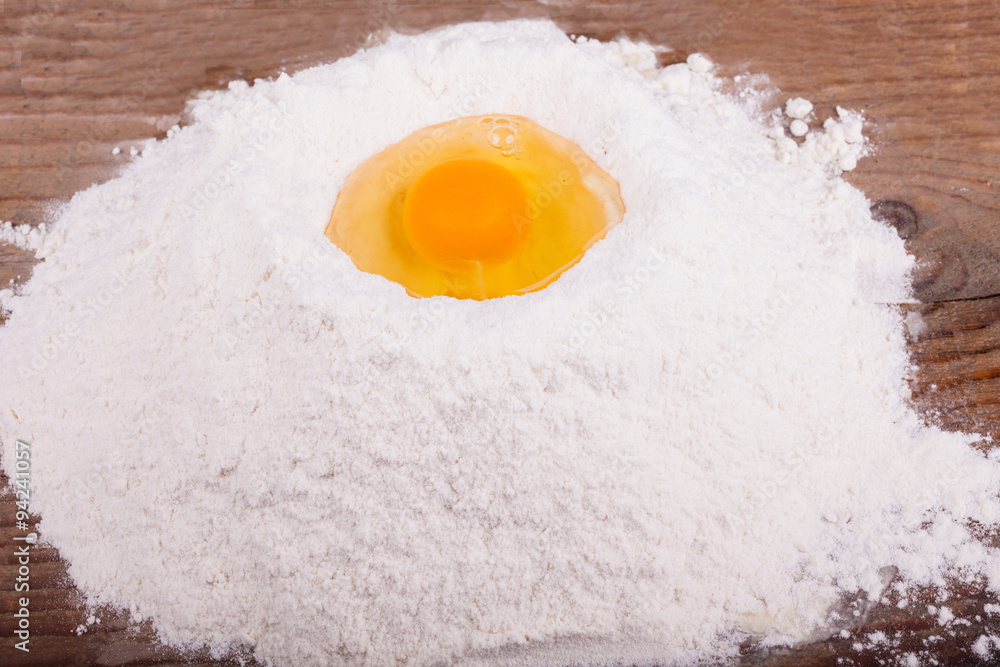 white flour and eggs white flour and eggs