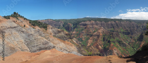 Panorama of Wiamea Canyon on the Island of Kauai photo