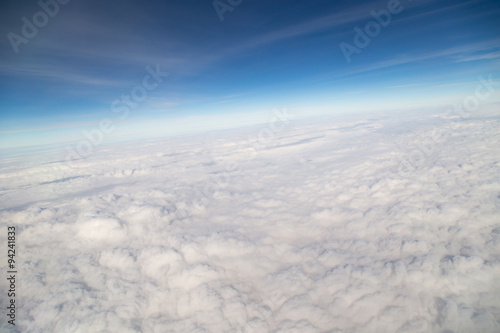 clouds. view from the airplane