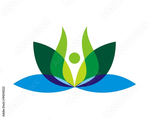 green yoga spa logo