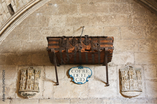 Chest of El Cid in Burgos Cathedral photo