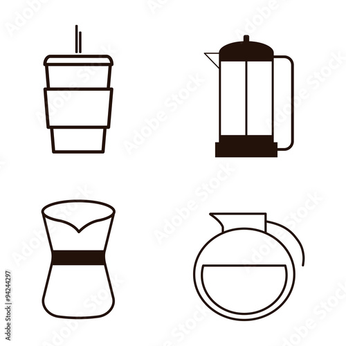 Coffee drink shop design.
