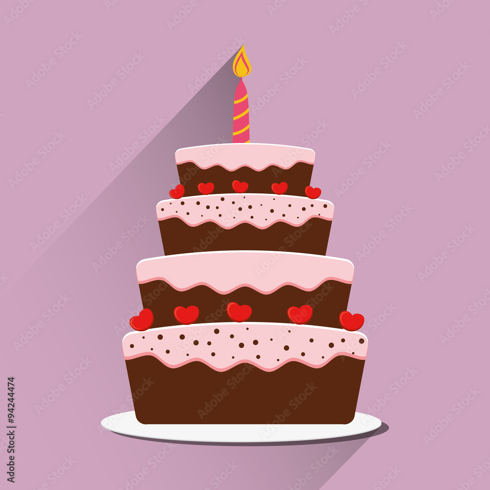 Birthday cake and desserts. Birthday cake and desserts.
