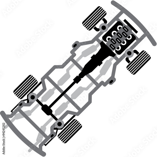 Vehicle frame vector