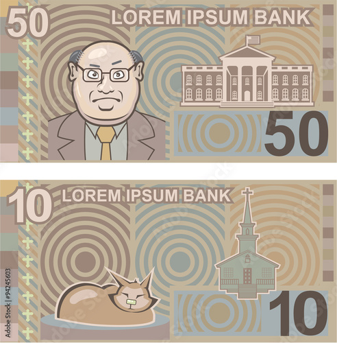 Fake money 50 and 10