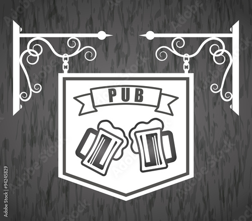 Pub beer and alcohol 