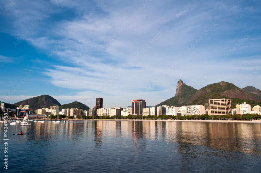 Rio de Janeiro Cityscape with the Corcovado Mountain Rio de Janeiro Cityscape with the Corcovado Mountain