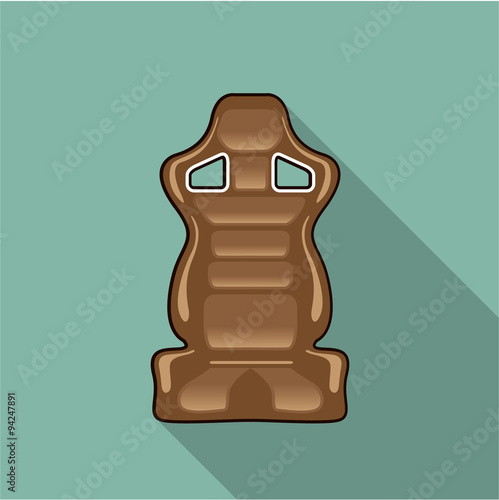 Racing seat vector