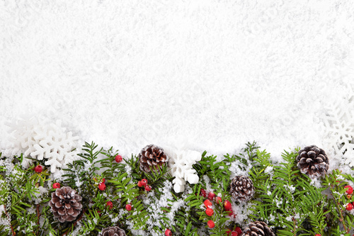 Christmas border with copyspace