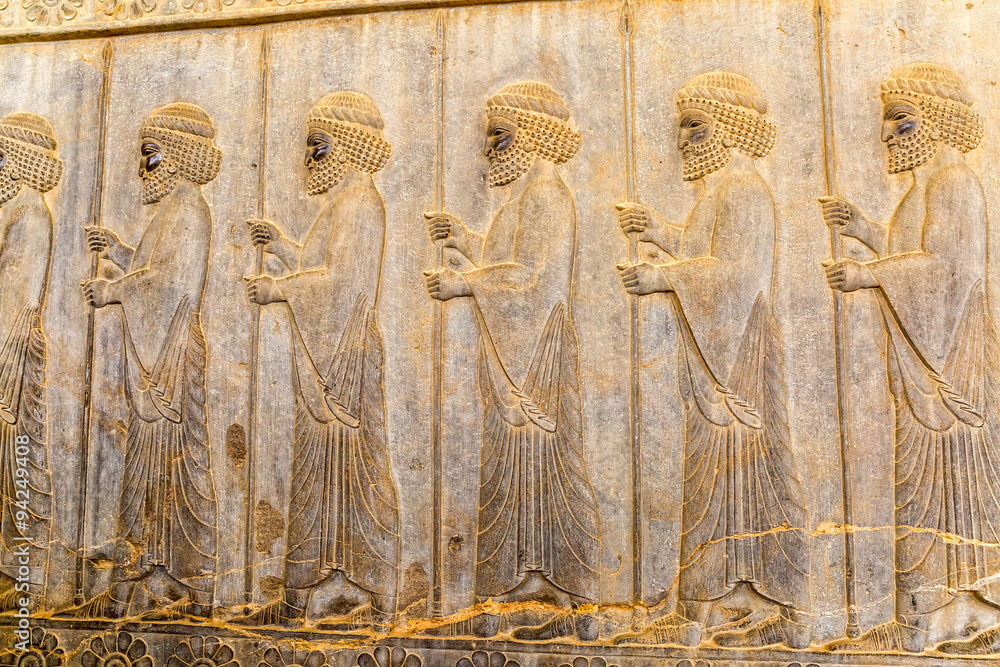 Immortals relief detail Persepolis