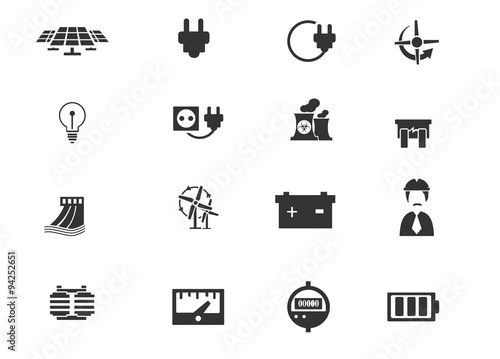 Electricity icon collection
