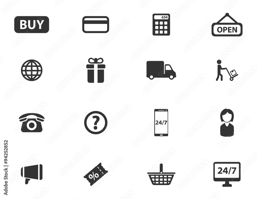 E-commerce simply icons E-commerce simply icons