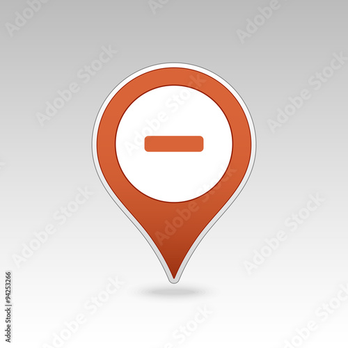 Minus pin map icon. Map pointer, markers. Free Download Minus pin map icon. Map pointer, markers. - GFXLoad