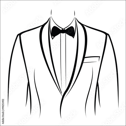 Jacket and bow tie