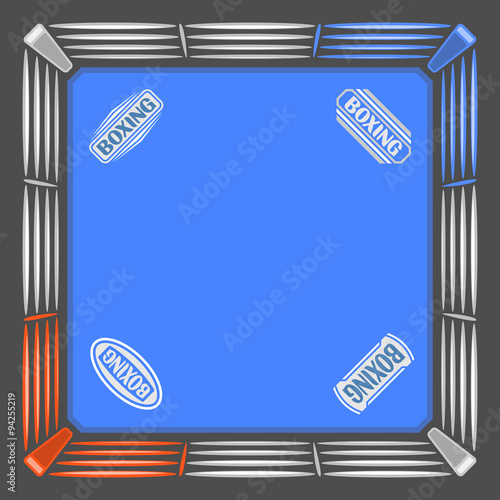 Abstract image for text in the form of a boxing ring