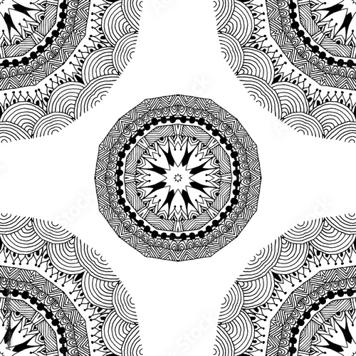 Seamless geometric pattern in oriental style