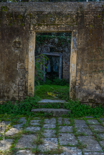 abandoned building entrance