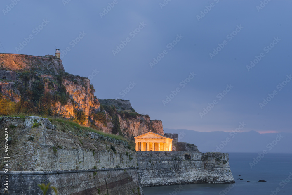 Old fortress of Corfu island Greece