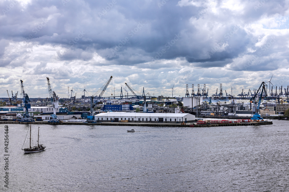 Fototapeta premium Rotterdam, Netherlands.Sea commercial port