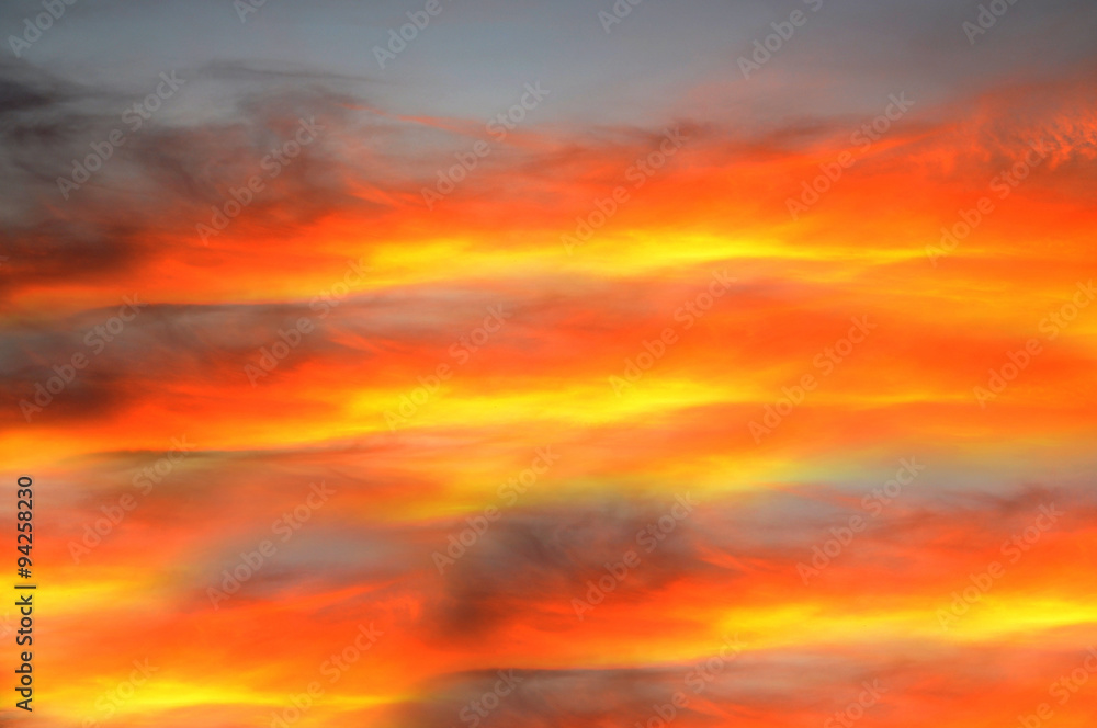 Fototapeta premium A magic red sunset - background