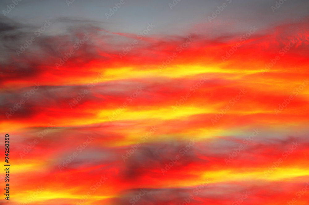 A magic red sunset - background