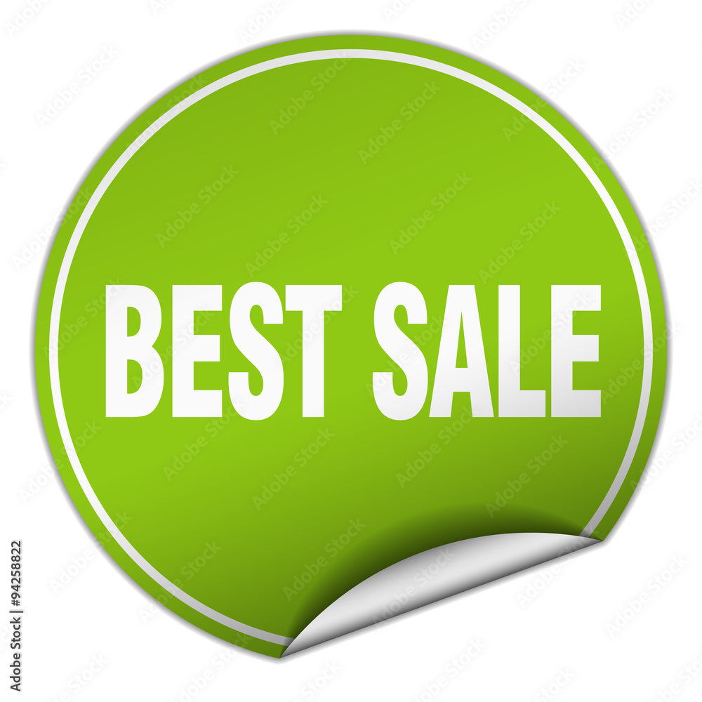 best sale round green sticker isolated on white best sale round green sticker isolated on white
