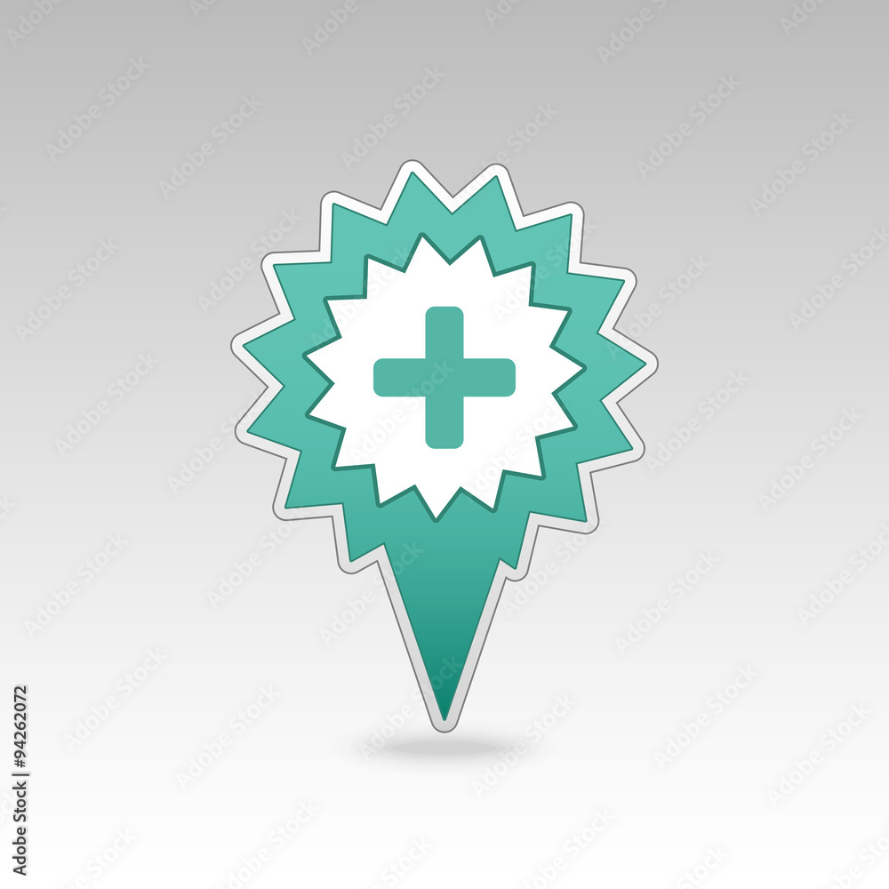 Plus, Hospital ,Pharmacy, Clinic pin map icon. Plus, Hospital ,Pharmacy, Clinic pin map icon.