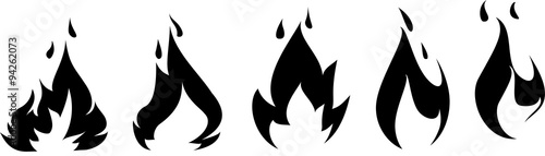 fire icon set for you design