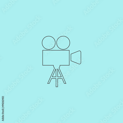 Video camera icon vector