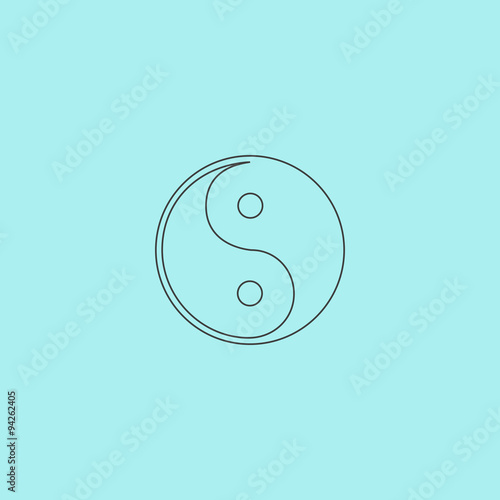 Ying-yang icon of harmony and balance