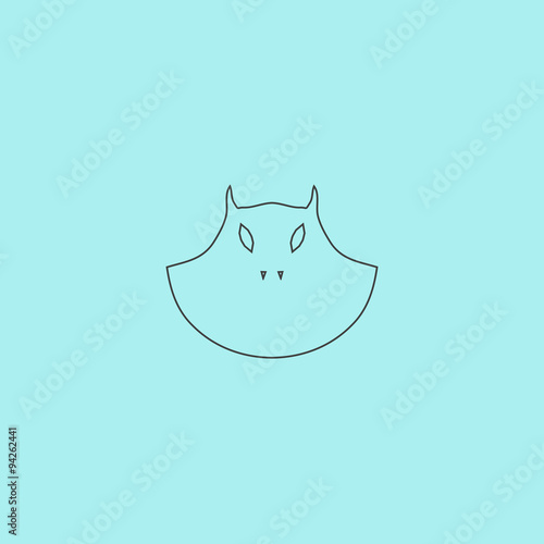 Executioner evil face mask icon