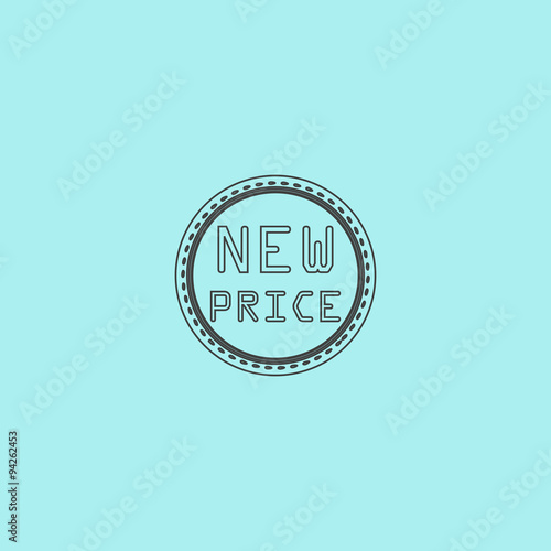 New Price Icon, Badge, Label or Sticker