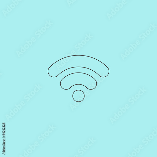 Wifi network, internet zone icon 