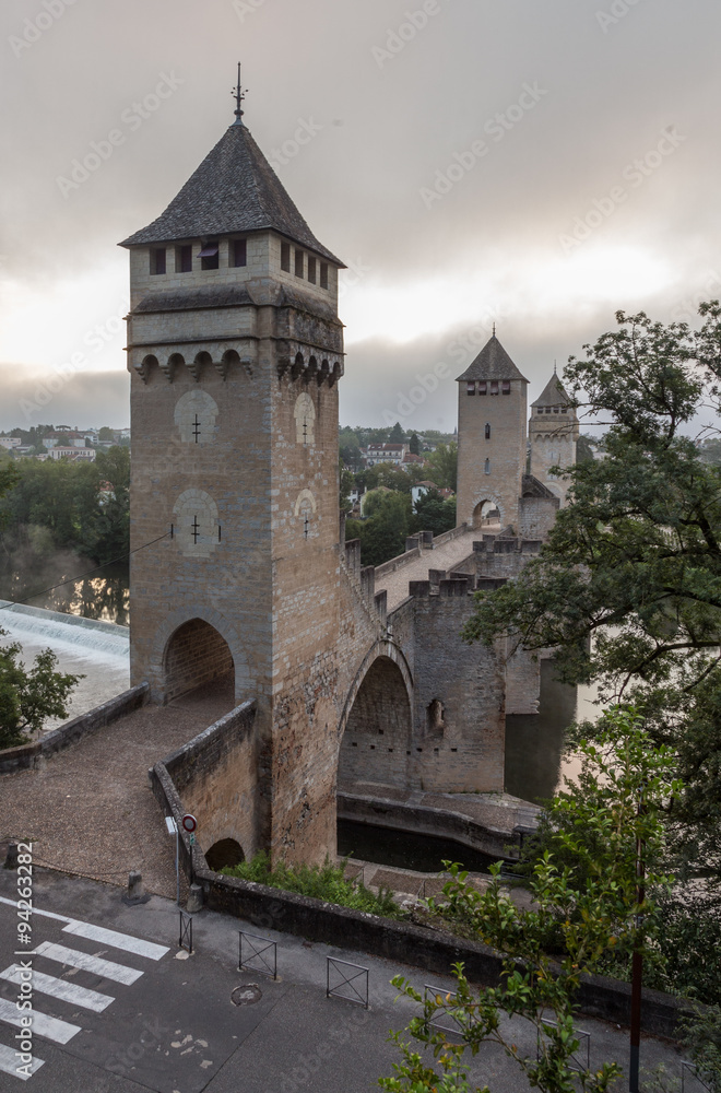 The Pont Valentre in Cahors France, a World Heritage Site on the Camino de Santiago The Pont Valentre in Cahors France, a World Heritage Site on the Camino de Santiago