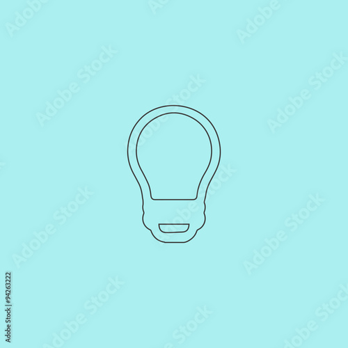 Led lamp, vector bulb, isolated