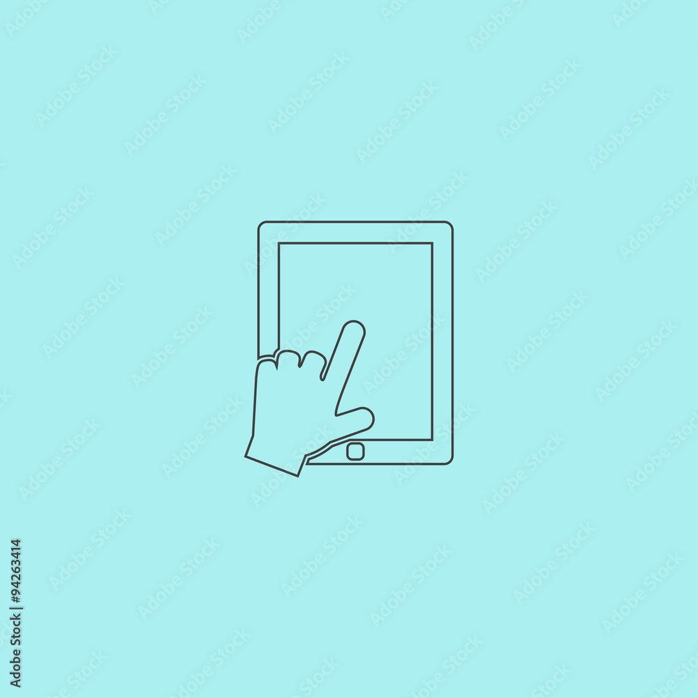 Click on the screen tablet Click on the screen tablet