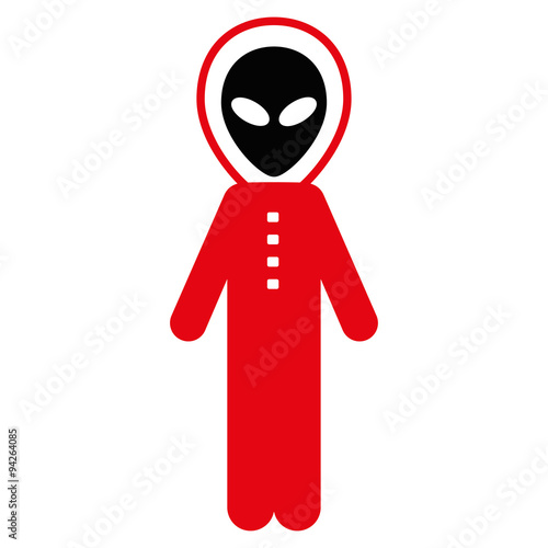 Alien Skafandr Flat Icon