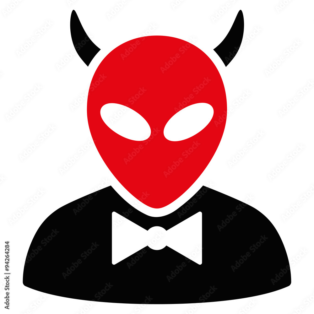 Devil Flat Icon vector de Stock | Adobe Stock