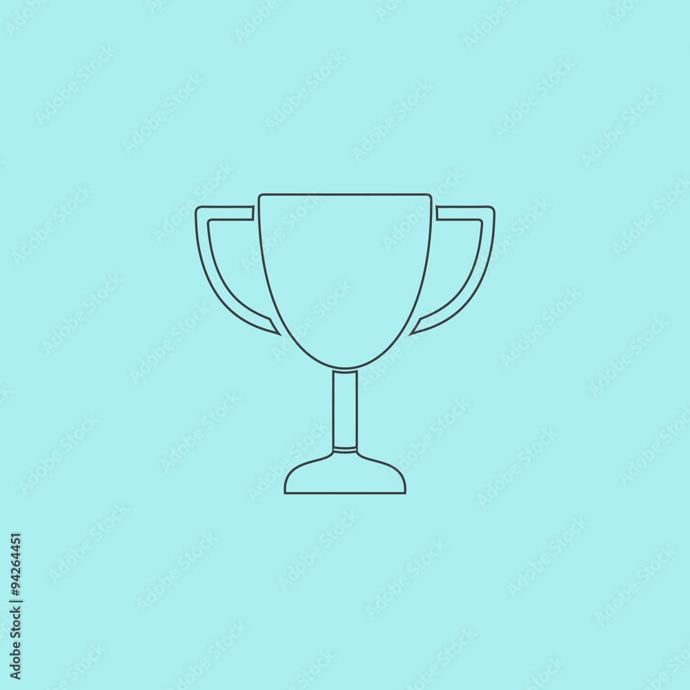 illustration of business and finance icon trophy illustration of business and finance icon trophy