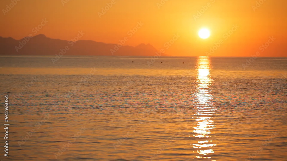 beautiful sunrise on the island of Santorini beautiful sunrise on the island of Santorini