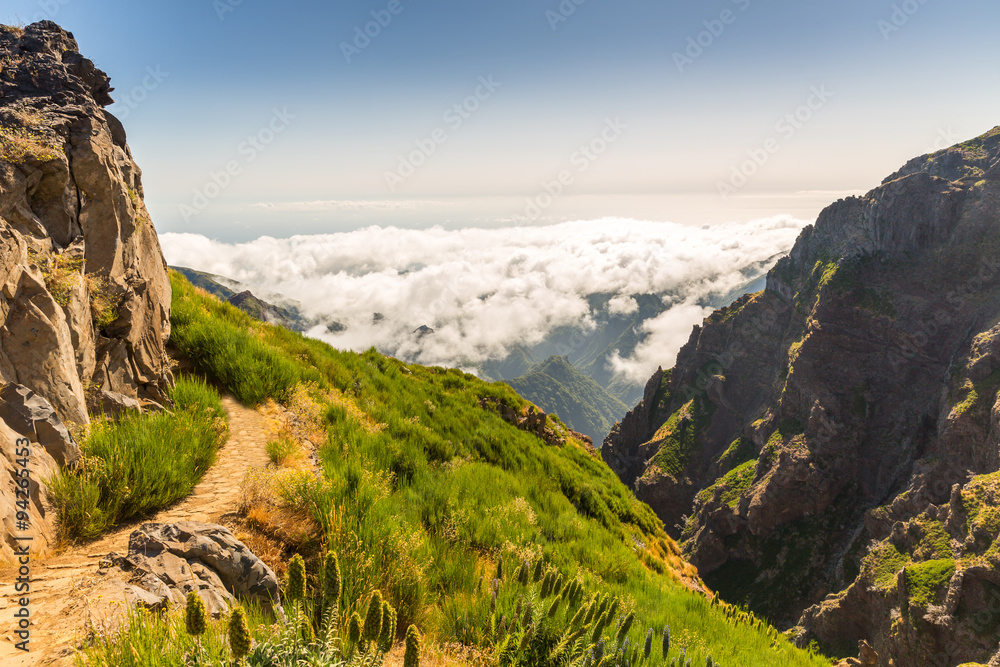Fototapeta premium Mountains in clouds