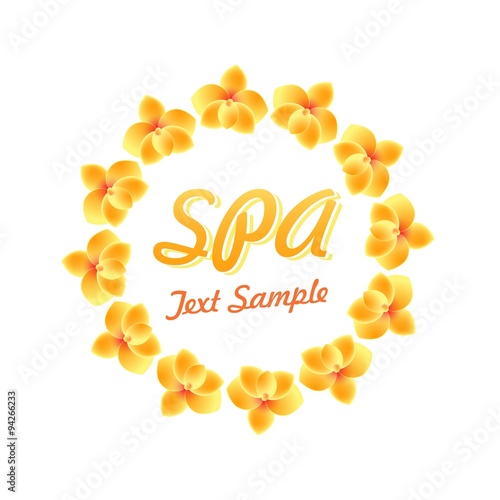 Spa Sign in orange